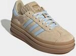 Plateausneaker ADIDAS ORIGINALS "GAZELLE BOLD", Damen, Gr. 36, stone khaki, crystal