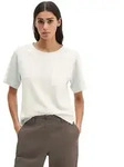 T-Shirt MARC O'POLO "mit aufgesetzter Satin-Tasche", Damen, Gr. XXS, airy blau,
