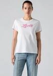 Rundhalsshirt LEVI'S "THE PERFECT TEE", Damen, Gr. S (36), wei&szlig; (lse_large...