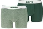 Levis Boxer "LEVIS MEN VNTG HTR BOXER BRIEF 2P" ohne Eingriff, uni, meliert,