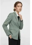 Kurzblazer ONLY "ONLPEACH L/S FIT BLAZER TLR NOOS", Damen, Gr. 38, laurel wreath,