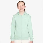 Kapuzensweatjacke NIKE SPORTSWEAR "K NSW CLUB FLC HD FZ LS LBR", M&auml;dchen, Gr. XL,
