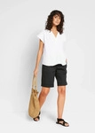 Shirtbluse BONPRIX "Musselin-Blusentop aus reiner Baumwolle", Damen, Gr. 44,...