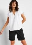 Shirtbluse BONPRIX "Musselin-Blusentop aus reiner Baumwolle", Damen, Gr. 44,...