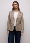Kurzblazer STREET ONE, Damen, Gr. 34, light terra mocha meliert, Stoff, Obermaterial:
