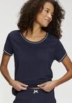 Pyjamaoberteil LASCANA, Damen, Gr. 48/50, schwarz, Single Jersey, Obermaterial: 50%