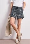 Shorts STREET ONE "Style Emee", Damen, Gr. 36, N-Gr, frozen wave, Web, Obermaterial: