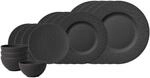 Villeroy & Boch Geschirr-Set "Starter-Set Manufacture Rock schwarz"