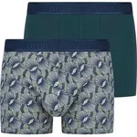 Boxer BRUNO BANANI "Scallop", Herren, Gr. XL, navy, sage gr&uuml;n print, gr&uuml;n,...