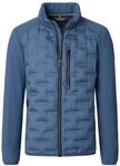 Langjacke CASAMODA "CASAMODA Materialmixjacke uni", Herren, Gr. M, blau, 100%