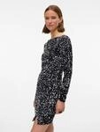 Midikleid VERO MODA "VMBELLA LS SHORT SQ DRESS JRS GA", Damen, Gr. M, N-Gr,...
