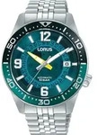 Automatikuhr LORUS, silber (silberfarben, gr&uuml;n, blau), Armbanduhren, Herren,