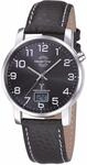 Funkuhr MASTER TIME "Basic", schwarz, Armbanduhren, Herren, Funkuhr, Armbanduhr,