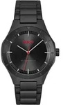 Quarzuhr HUGO "LIT", schwarz, Armbanduhren, Herren, Quarzuhr, Armbanduhr, Herrenuhr,