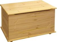 M&ouml;bilia Truhe mit massiver Holzklappe