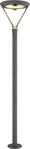 GLOBO LIGHTING LED Solarleuchte "SOLARLEUCHTE ALUMINIUM DRUCKGUSS GRAU, 1XLED"