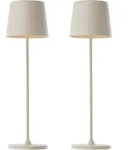 BRILLIANT LED Tischleuchte "Kaami - mobile LED Au&szlig;en Akku Tischlampe 2er-Set",