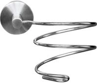 Haartrocknerhalter KLEINE WOLKE "Allegra", grau (chromfarben), B:15,2cm H:10cm