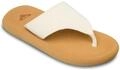 Sandale ROXY "Samolo", Damen, Gr. 10 (41), beige (coconut milk), Obermaterial:...