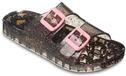 Sandale ROXY "RG KATTIE GLITTER", M&auml;dchen, Gr. 35, schwarz, multi, EVA,...