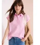 Kurzarmbluse CECIL, Damen, Gr. XS (36), light blush rose, Web, Obermaterial: 76%