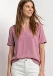 Kurzarmbluse STREET ONE, Damen, Gr. 34, clouded blush, Stoff, 100% Viskose,