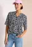 Druckbluse CECIL, Damen, Gr. L (42), urban dunkelblau, Web, Obermaterial: 100%