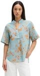 Kurzarmbluse MARC O'POLO "aus bedrucktem Baumwoll-Voile", Damen, Gr. 32, medium...