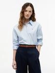 Hemdbluse TOMMY HILFIGER "SUMMER POPLIN LS BOXY SHIRT", Damen, Gr. 36, breezy...
