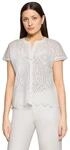 Hemdbluse BETTY & CO "Damen mit Stickerei", Damen, Gr. 34, wei&szlig;, Obermaterial:...