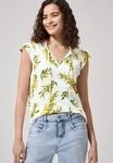 Print-Shirt STREET ONE STUDIO, Damen, Gr. 38, sanftes wei&szlig;, Stoff, 50% Modal, 50%
