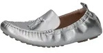 Mokassin PETER KAISER "Peter Kaiser Mokassin Leder", Damen, Gr. 37, silber,...