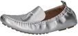 Mokassin PETER KAISER "Peter Kaiser Mokassin Leder", Damen, Gr. 37, silber,...