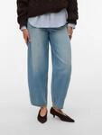 Vero Moda High-waist-Jeans "VMBILLIE HR BARREL ANK JEANS LI3151 NOOS" Baumwolle,