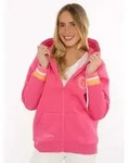Kapuzensweatjacke ZWILLINGSHERZ "Smile Everyday ZH", Damen, Gr. S/M, mittelpink,