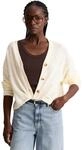 Cardigan MARC O'POLO DENIM "aus weichem Organic Cotton-Mix", Damen, Gr. XS, beige