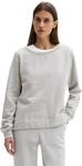 Sweatshirt MARC O'POLO "mit gepeachter Oberfl&auml;che", Damen, Gr. XXS, pure grau