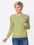 Rundhalspullover CLASSIC BASICS "Pullover", Damen, Gr. 38, gr&uuml;n (lindgr&uuml;n),...