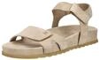 Riemchensandale PAUL GREEN "Paul Green Sandalen Veloursleder", Damen, Gr. 37, creme,