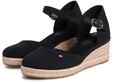 Keilsandalette TOMMY HILFIGER "MID WEDGE ESPAD CLOSED TOE", Damen, Gr. 36,...