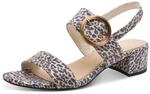 Sandalette MARCO TOZZI, Damen, Gr. 36, leo, Textil, Veloursleder, Schuhe...