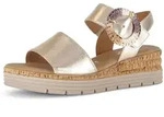 Plateausandaletten GABOR "Plateau Sandale", Damen, Gr. 37, gold, Schuhe