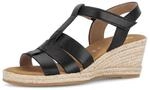 Keilsandalette GABOR "Keilsandalette", Damen, Gr. 36, schwarz, Schuhe