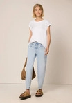 Rundhalsshirt STREET ONE STUDIO, Damen, Gr. 38, wei&szlig;, Web, 50% Baumwolle, 50%...