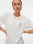Vero Moda T-Shirt "VMNINNA MIA SS TOP BOX JRS" Baumwolle, R&uuml;ckenprint