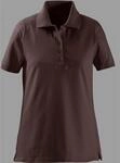 Poloshirt CASUAL LOOKS "Poloshirt", Damen, Gr. 36, braun, 100% Baumwolle, unifarben,