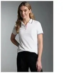 Poloshirt TRIGEMA "TRIGEMA Polo Shirt in Kontrastfarbigen Akzenten", Damen, Gr....