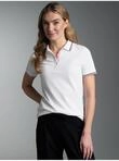 Poloshirt TRIGEMA "TRIGEMA Polo Shirt in Kontrastfarbigen Akzenten", Damen, Gr....
