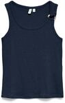 Tanktop VERO MODA "VMKIKI S/L O-NECK TOP JRS BTQ", Damen, Gr. M, navy blazer