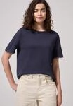 T-Shirt STREET ONE STUDIO, Damen, Gr. 34, maritime blau, Web, 50% Modal, 50%